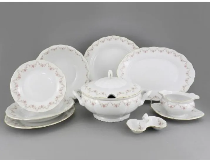 Сервиз столовый 43 предметов 12 персон Leander Верона Мелкие цветы 0158