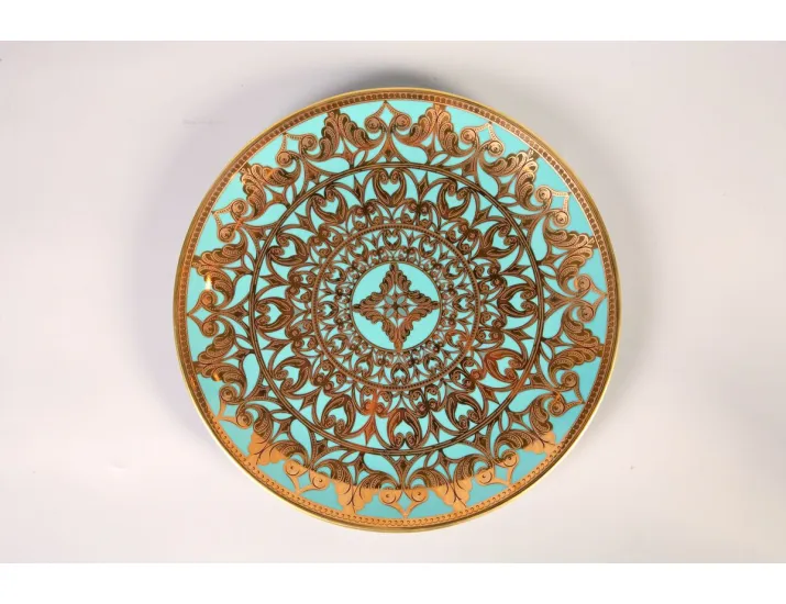 Блюдце  Rudolf Kampf  Александрия 16,5 см, бирюзовый 02110518-2282