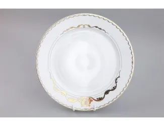 Блюдо круглое Rudolf Kampf Роза и лента 30см декор 2274 золото 02111333-2274k