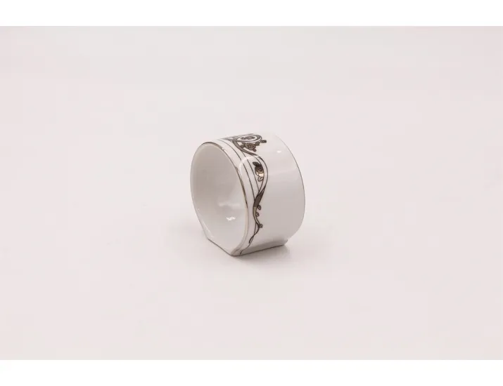 Кольцо для салфеток Rudolf Kampf Роза и ленты декор 2275 платина 02114611-2275k