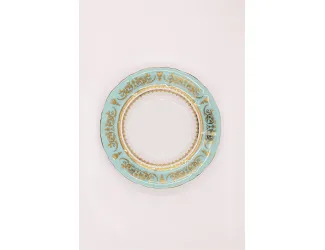 Тарелка глубокая 23см 1 шт Rudolf Kampf  Национальные традиции 238B, бирюзовый