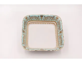 Салатник квадратный 17см Rudolf Kampf  Национальные традиции 238B, бирюзовый 07111422-238B