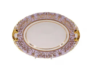 Блюдо овальное 32см Rudolf Kampf Национальные традиции фиолетовый 07111512-238A