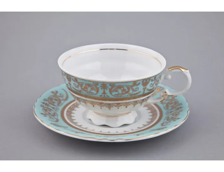 Чайная пара 200мл Rudolf Kampf  Национальные традиции 238B, бирюзовый
