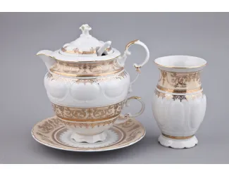 Подарочный набор чайный Rudolf Kampf на 1 персону 6 предметов, Национальные традиции 238C, жёлтый 07140824-238Ck