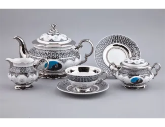 Чайный сервиз на 6 персон 15 предметов Rudolf Kampf Национальные традиции (Сирия) Великие святыни Ислама