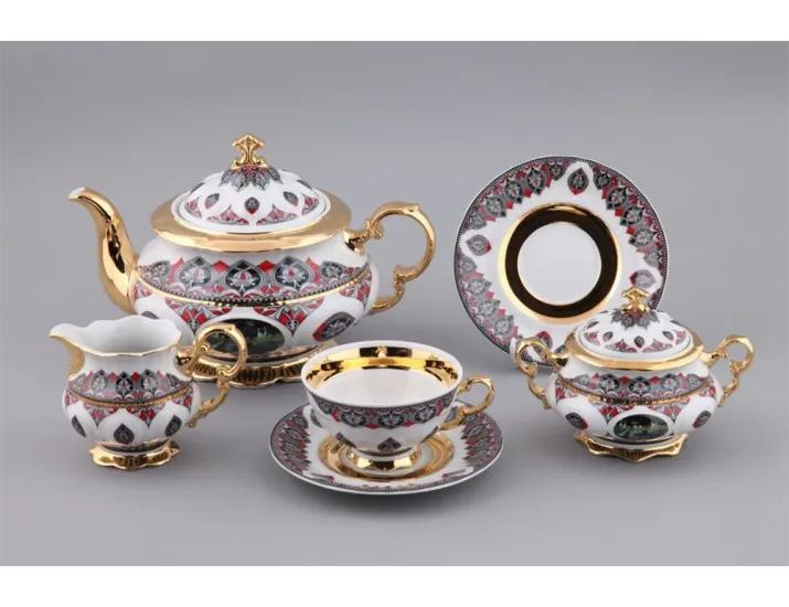 Чайный сервиз на 6 персон 15 предметов Rudolf Kampf Национальные традиции (Саудовская Аравия) Великие святыни Ислама