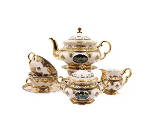 Чайный сервиз на 6 персон 15 предметов Rudolf Kampf Национальные традиции (Саудовская Аравия) Великие святыни Ислама