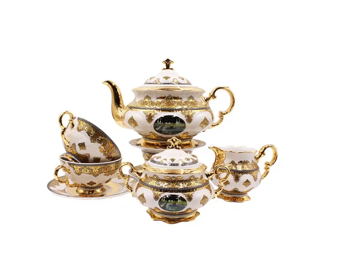 Чайный сервиз на 6 персон 15 предметов Rudolf Kampf Национальные традиции (Саудовская Аравия) Великие святыни Ислама