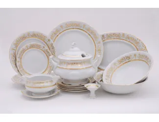 Сервиз столовый Rudolf Kampf Национальные традиции 25 предметов 6 персон золотой орнамент 07162011-1373k