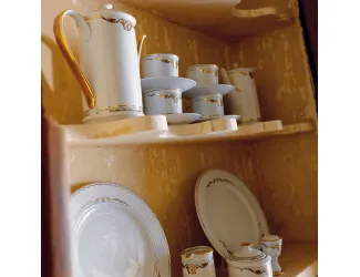 Масленка круглая 250мг Rudolf Kampf Роза и ленты декор 2274 золото 02122315-2274k