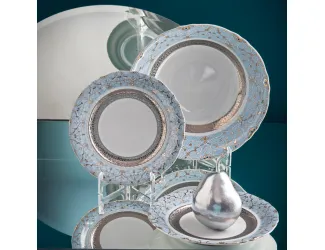 Тарелка десертная 19см 1шт Rudolf Kampf Национальные традиции линия Иран декор 2065