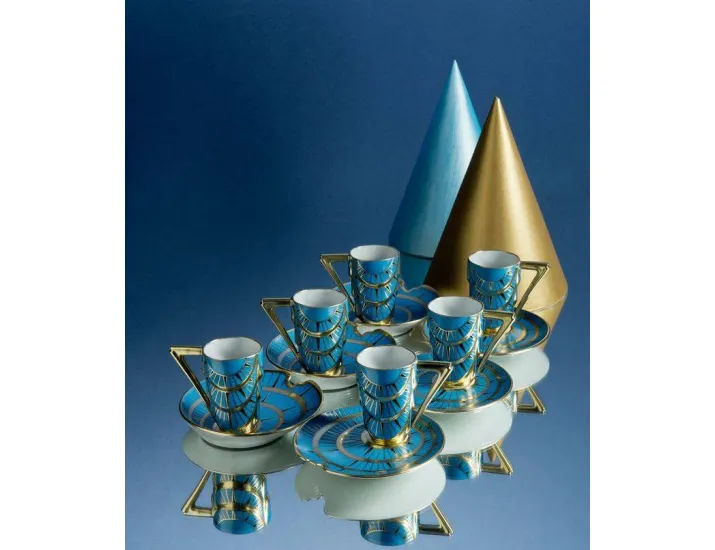 Кофейный сервиз мокко Rudolf Kampf Манхэттен 15 предметов 6 персон 64160713-2414K