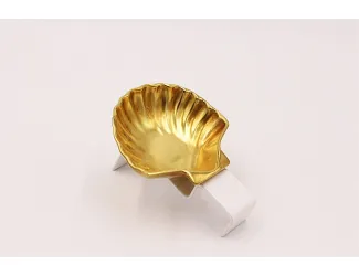 Фигурка Rudolf Kampf Ракушка 7,5см матовое золото