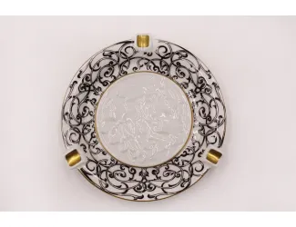 Пепельница гранёная с рельефом круглая Rudolf Kampf Византия 20114831-B936