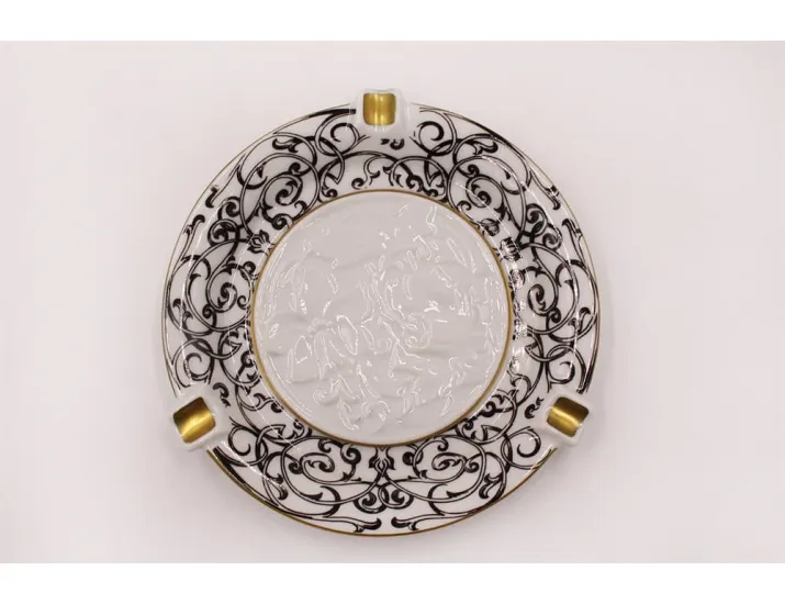 Пепельница гранёная с рельефом круглая Rudolf Kampf Византия 20114831-B936