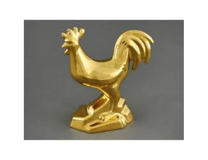 Фигурка Rudolf Kampf Петух (золото глянц.)