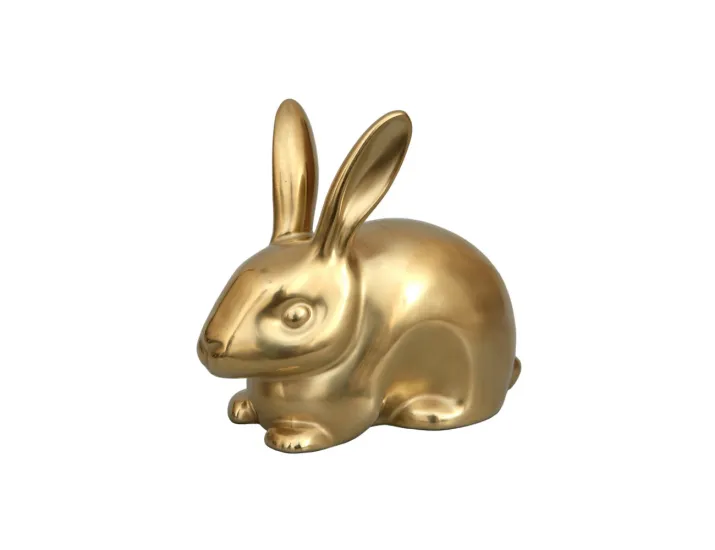 Фигурка Rudolf Kampf  Заяц №1 (белая коробка) золото матов.