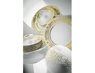 Салатник круглый 23см Rudolf Kampf Национальные традиции 238C, жёлтый 07111416-238C