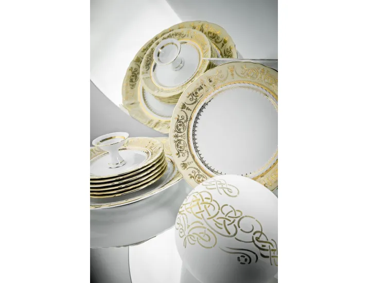 Салатник круглый 23см Rudolf Kampf Национальные традиции 238C, жёлтый 07111416-238C