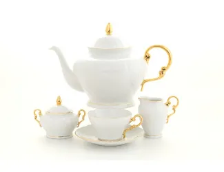 Сервиз чайный Rudolf Kampf Моцарт 15 предметов 6 персон золото 26160725-2608