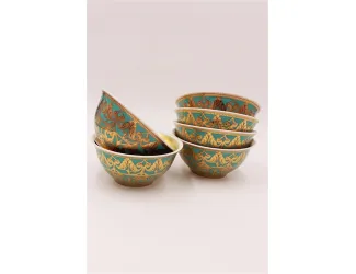 Набор пиал Rudolf Kampf Александия 12см 6шт бирюза 36161322-2282