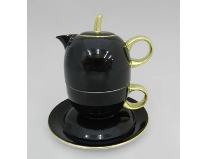 Восточный набор Rudolf Kampf  Duo 3 предмета (чайник0,4+чашка0,2), чёрный 42140825-2552
