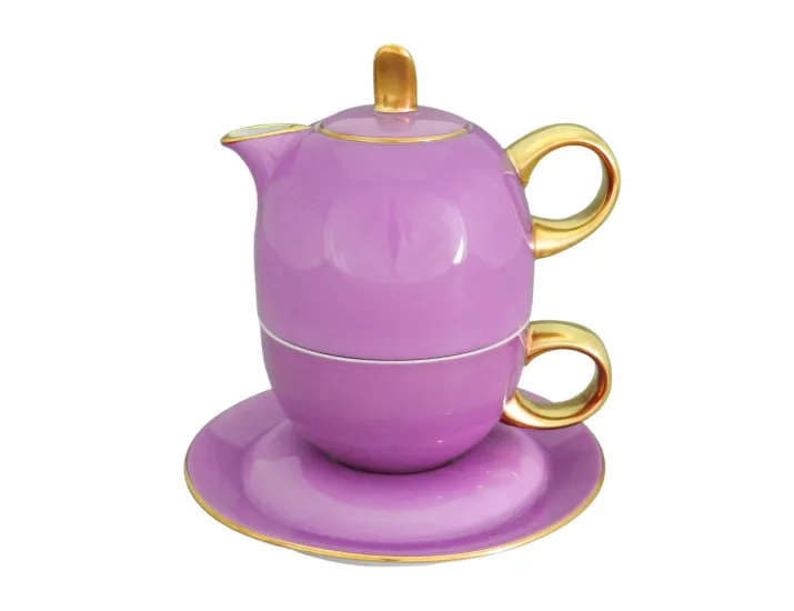 Восточный набор Rudolf Kampf  Duo 3 предмета (чайник0,4+чашка0,2), фиолетовый 42140825-2553