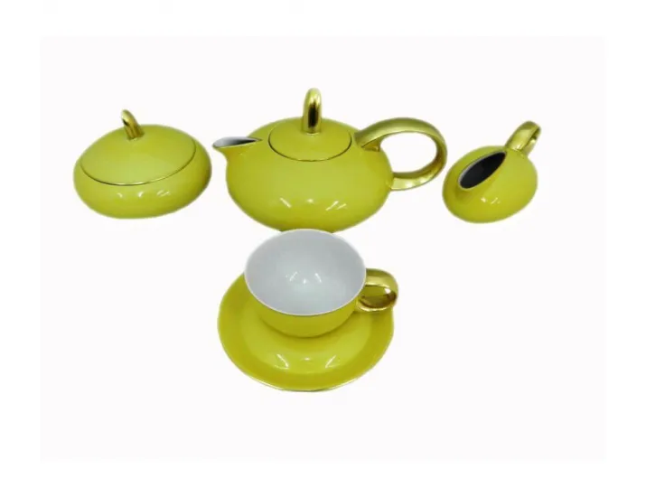 Сервиз чайный Rudolf Kampf Мария Тереза 15 предметов 6 персон салатовый 42160725-2554