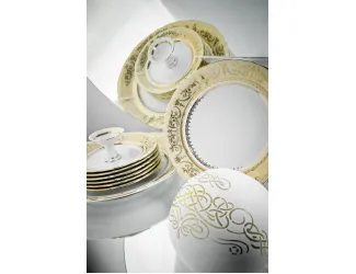 Тарелка десертная 19см 1шт Rudolf Kampf Национальные традиции 238C, жёлтый