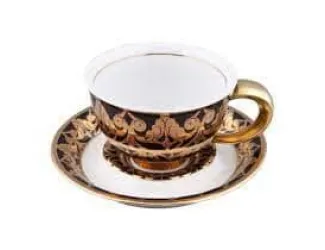 Чайная пара 300мл Rudolf Kampf Кельт декор 2293 чёрный 52120412-2293