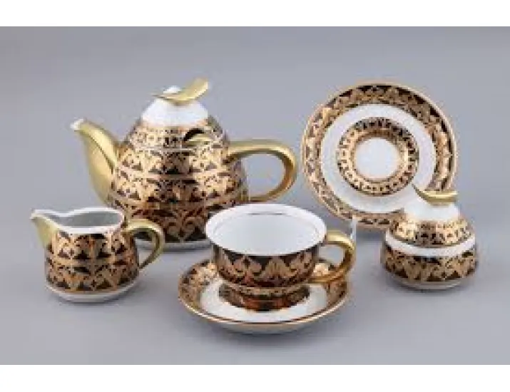 Сервиз чайный Rudolf Kampf Кельт с чайником 0,55л, черный 52160724-2293k