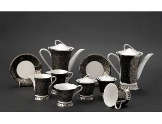 Сервиз чайный Rudolf Kampf Византия 15 предметов на 6 персон черный 57160725-2243k
