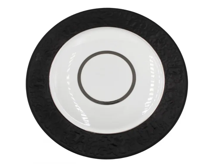 Тарелка суповая 25см Rudolf Kampf Древний Египет декор 2110 черный 61110225-2110