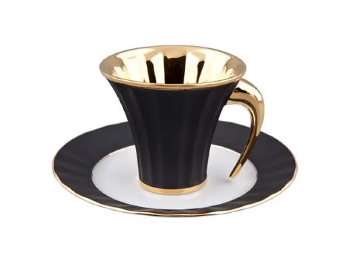 Чайная пара Rudolf Kampf Древний Египет 0,20л , черный с золотом 61120415-2112