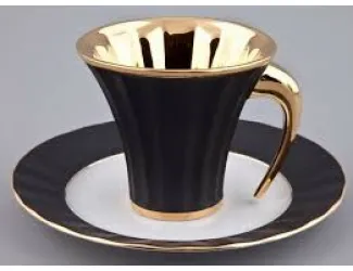 Чайная пара Rudolf Kampf Древний Египет 0,20л, черный с золотом 61120415-2112k