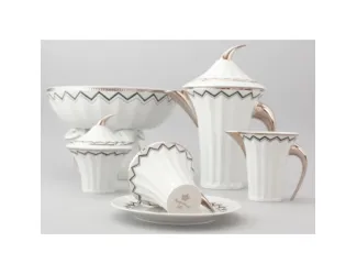 Сервиз чайный Rudolf Kampf Древний Египет 15 предметов 6 персон белый 61160725-2017