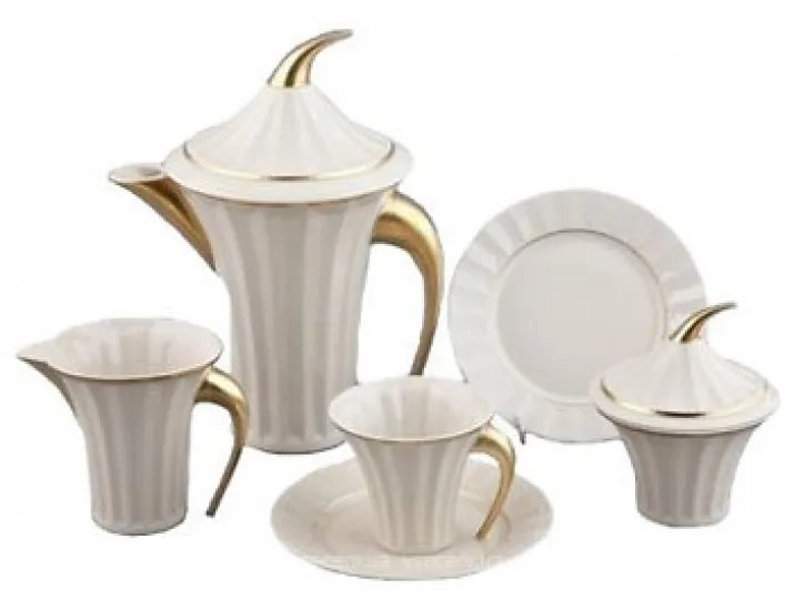 Сервиз чайный Rudolf Kampf Древний Египет 15 предметов 6 персон (слоновая кость) 61560725-2015