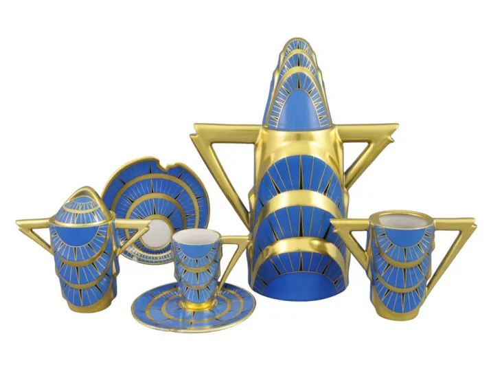 Кофейный сервиз мокко Rudolf Kampf Манхэттен 15 предметов 6 персон 64160713-2414K