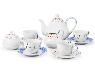 Сервиз Чайный на 4 персоны 11 предметов Leander BeFree декор 2826