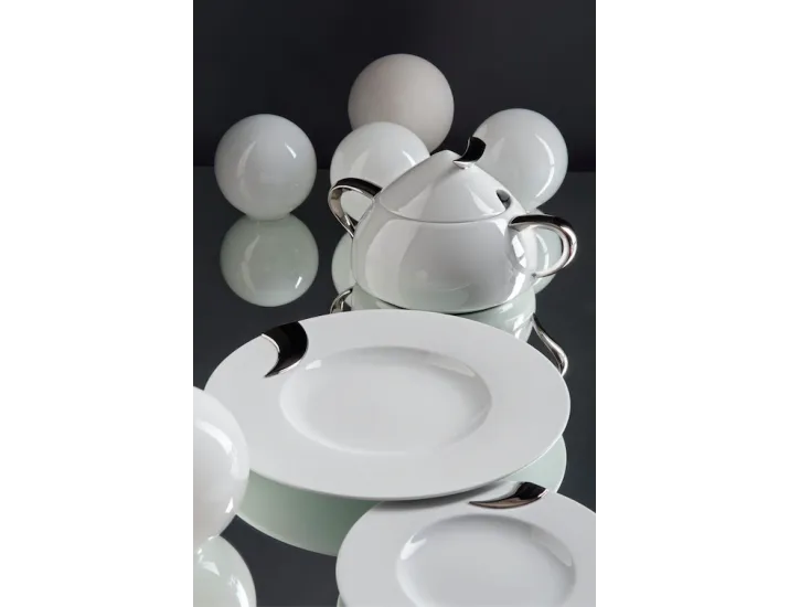 Сервиз чайный Rudolf Kampf Кельт на 6 персон 15 предметов платина 52160728-1122