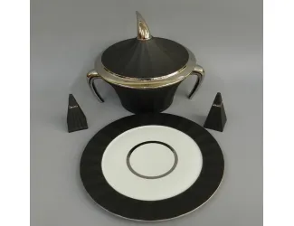 Блюдо 35см Rudolf Kampf Древний Египет декор 2110 черный 61111315-2110