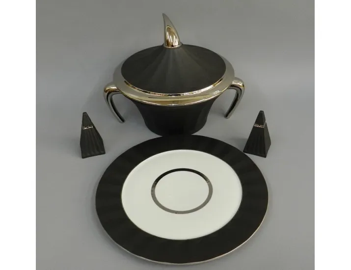 Блюдо 35см Rudolf Kampf Древний Египет декор 2110 черный 61111315-2110